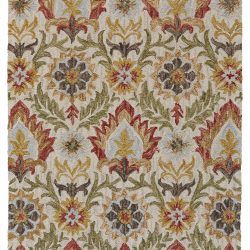 Alternative view of Feizy Abelia Geometric Floral 8675F Beige Area Rug