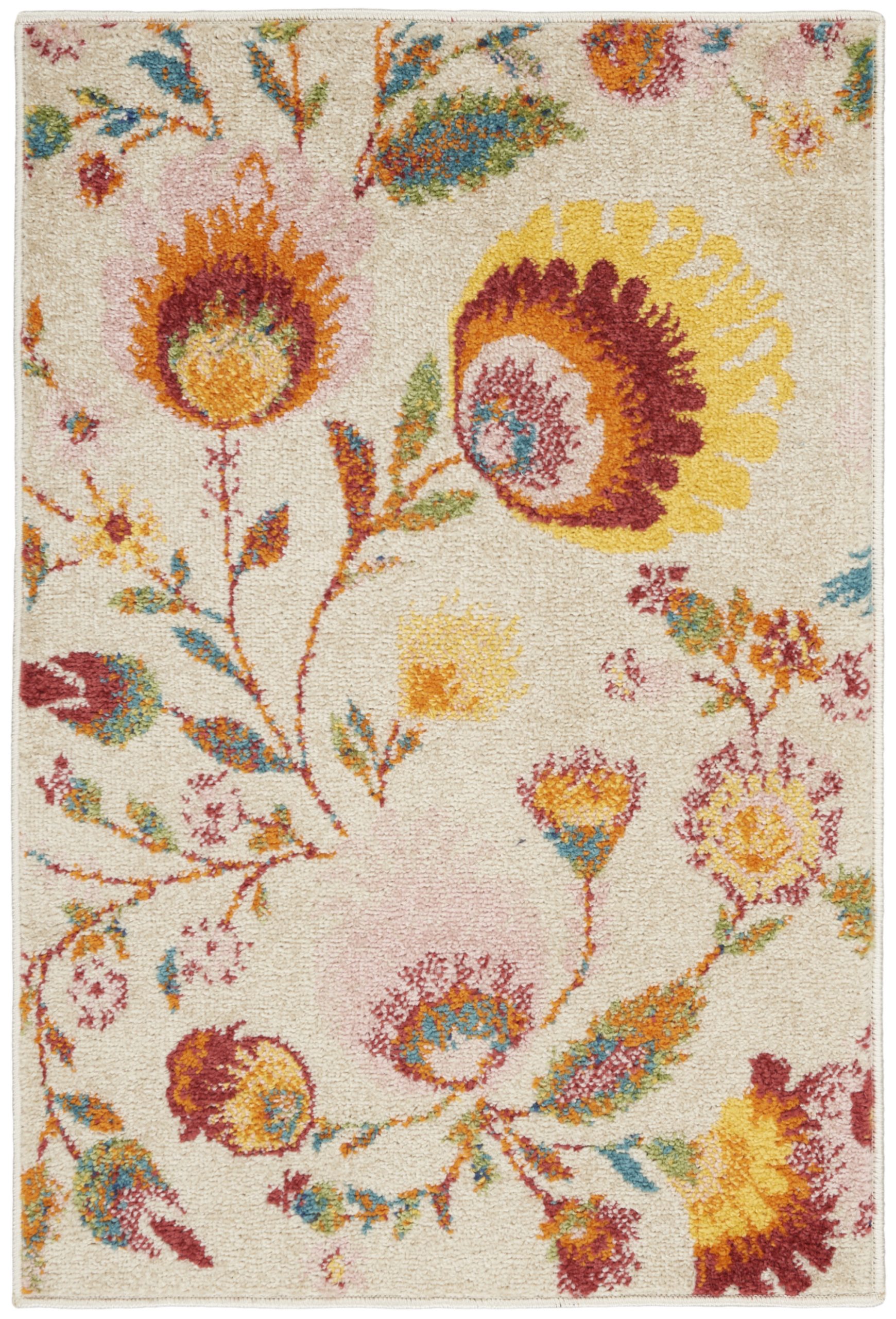Nourison Allur ALR08 Ivory Multicolor Area Rug - Image 2