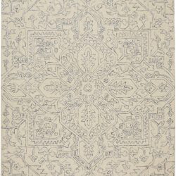 Alternative view of Feizy Belfort Medallion 8831F Ivory Area Rug