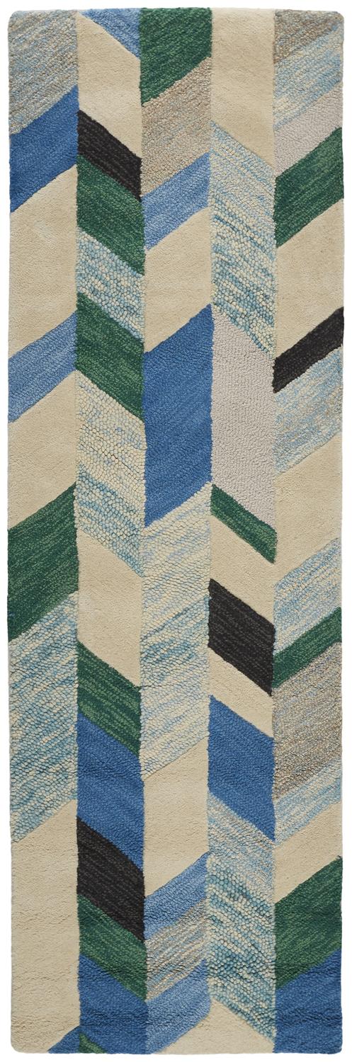 Feizy Caspian Geometric I8055 Green Area Rug - Image 2