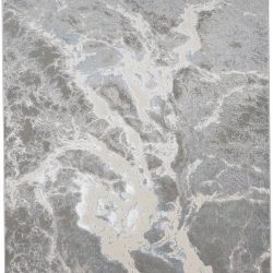 Alternative view of Feizy Azure Abstract 3539F Silver Area Rug