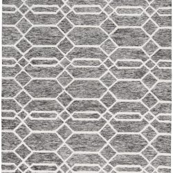 Alternative view of Feizy Belfort Geometric 8777F Grey Area Rug