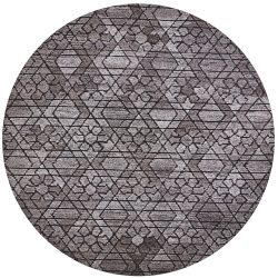 Alternative view of Feizy Asher Geometric Floral 8766F Grey Area Rug