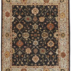 Alternative view of Feizy Carrington Ornamental 6500F Black Area Rug