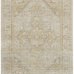 Alternative view of Feizy Aura Medallion 3734F Gold Area Rug
