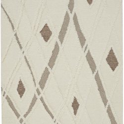 Alternative view of Feizy Anica Geometric 8008F Ivory Area Rug