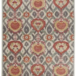 Alternative view of Feizy Beall Ornamental 6712F Orange Area Rug