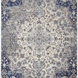 Alternative view of Feizy Bellini Medallion I39CR Grey Area Rug