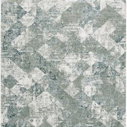 Alternative view of Feizy Atwell Tiled 3868F Green Area Rug