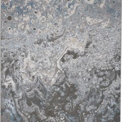 Alternative view of Feizy Azure Abstract 3405F Silver Area Rug