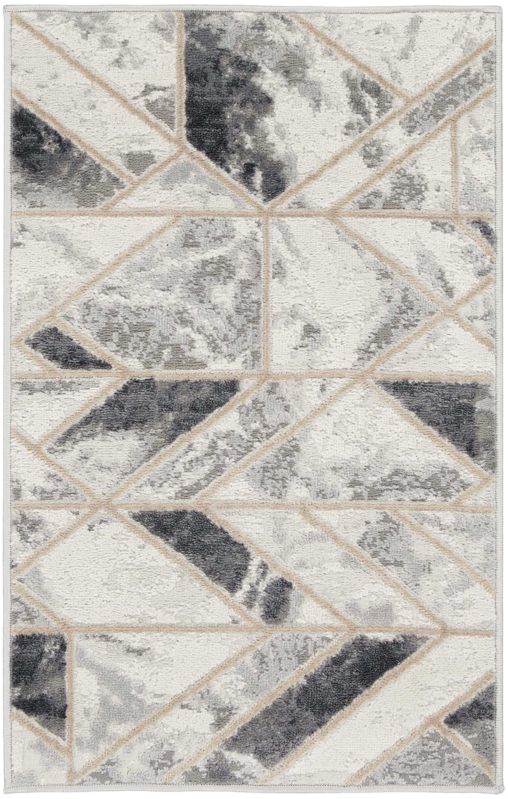 Nourison Elation ETN11 Ivory Grey Area Rug - Image 2