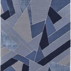Alternative view of Feizy Nash Mosaic 8851F Blue Area Rug
