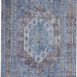 Alternative view of Feizy Armant Medallion 3912F Blue Area Rug