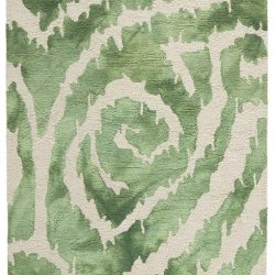 Alternative view of Feizy Camila Ikat I8061 Green Area Rug