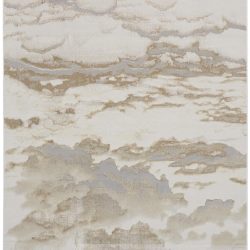Alternative view of Feizy Aura Abstract 3727F Gold Area Rug