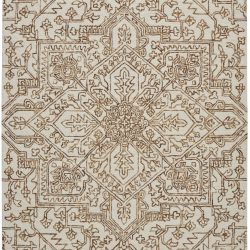 Alternative view of Feizy Belfort Medallion 8778F Brown Area Rug