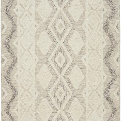 Alternative view of Feizy Anica Geometric 8006F Ivory Area Rug