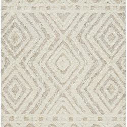 Alternative view of Feizy Anica Geometric 8010F Ivory Area Rug