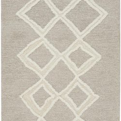 Alternative view of Feizy Anica Geometric 8009F Taupe Area Rug