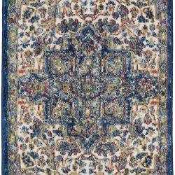 Alternative view of Nourison Ankara Global ANR15 Ivory Navy Area Rug