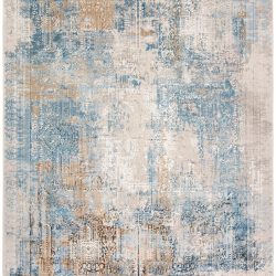 Alternative view of Feizy Cadiz Abstract 3890F Blue Area Rug