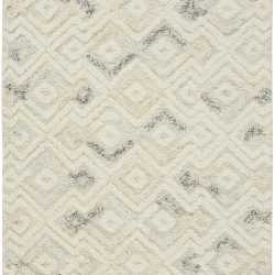 Alternative view of Feizy Anica Geometric 8004F Ivory Area Rug
