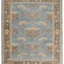 Alternative view of Feizy Beall Ornamental 6710F Blue Area Rug