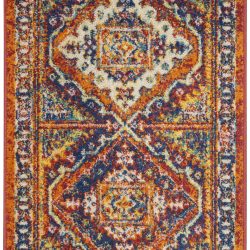 Alternative view of Nourison Allur ALR02 Orange Multicolor Area Rug