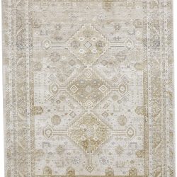 Alternative view of Feizy Aura Medallion 3738F Gold Area Rug