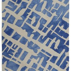 Alternative view of Feizy Camila Abstract I8060 Blue Area Rug
