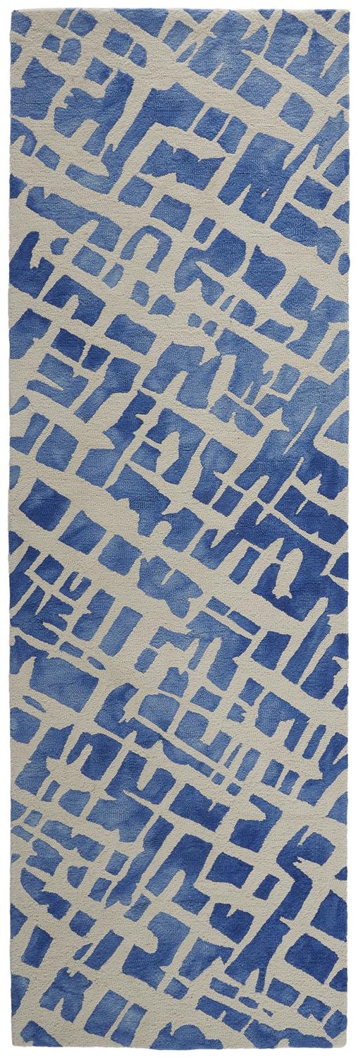 Feizy Camila Abstract I8060 Blue Area Rug - Image 2