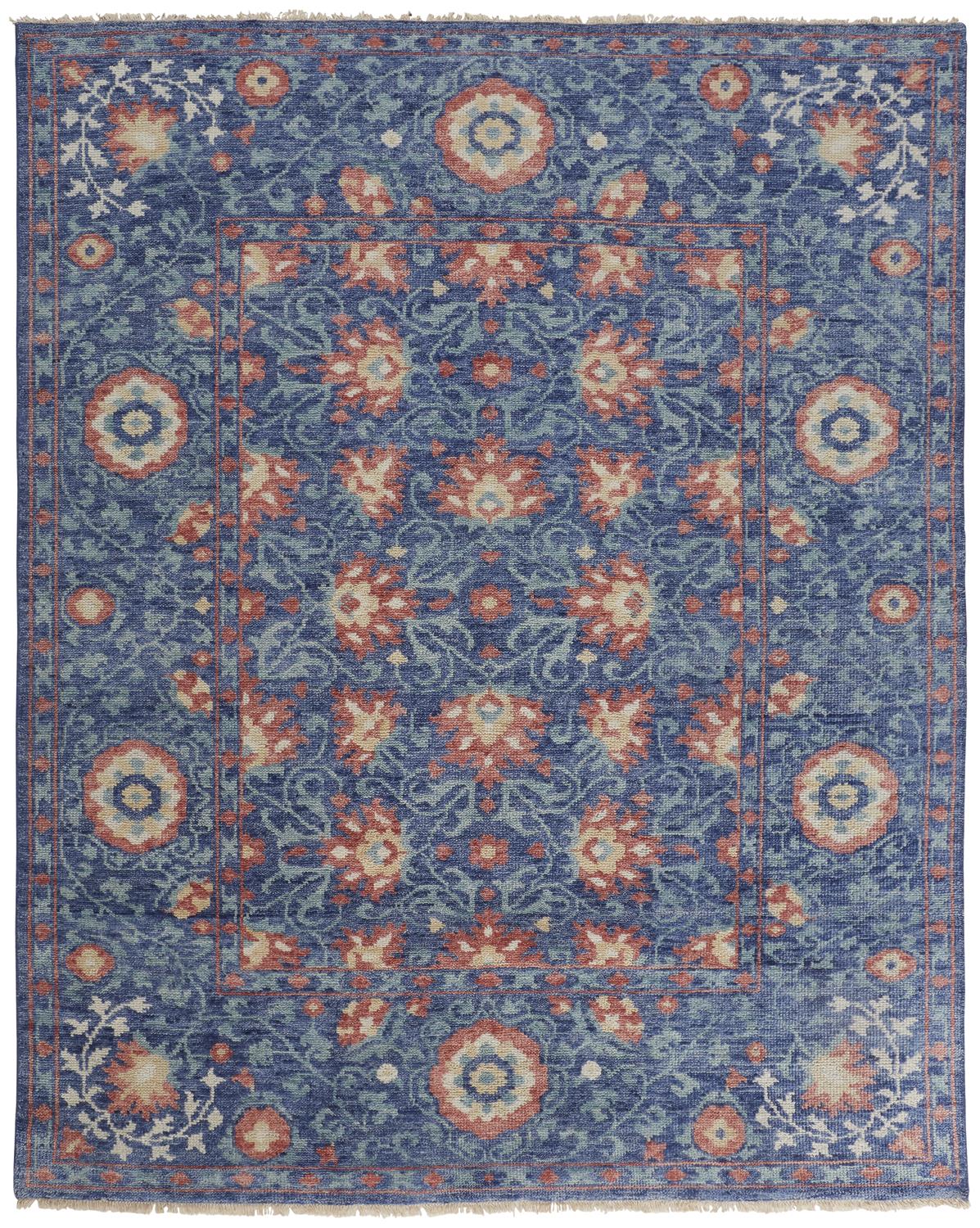 Feizy Beall Ornamental 6713F Blue Area Rug - Image 2