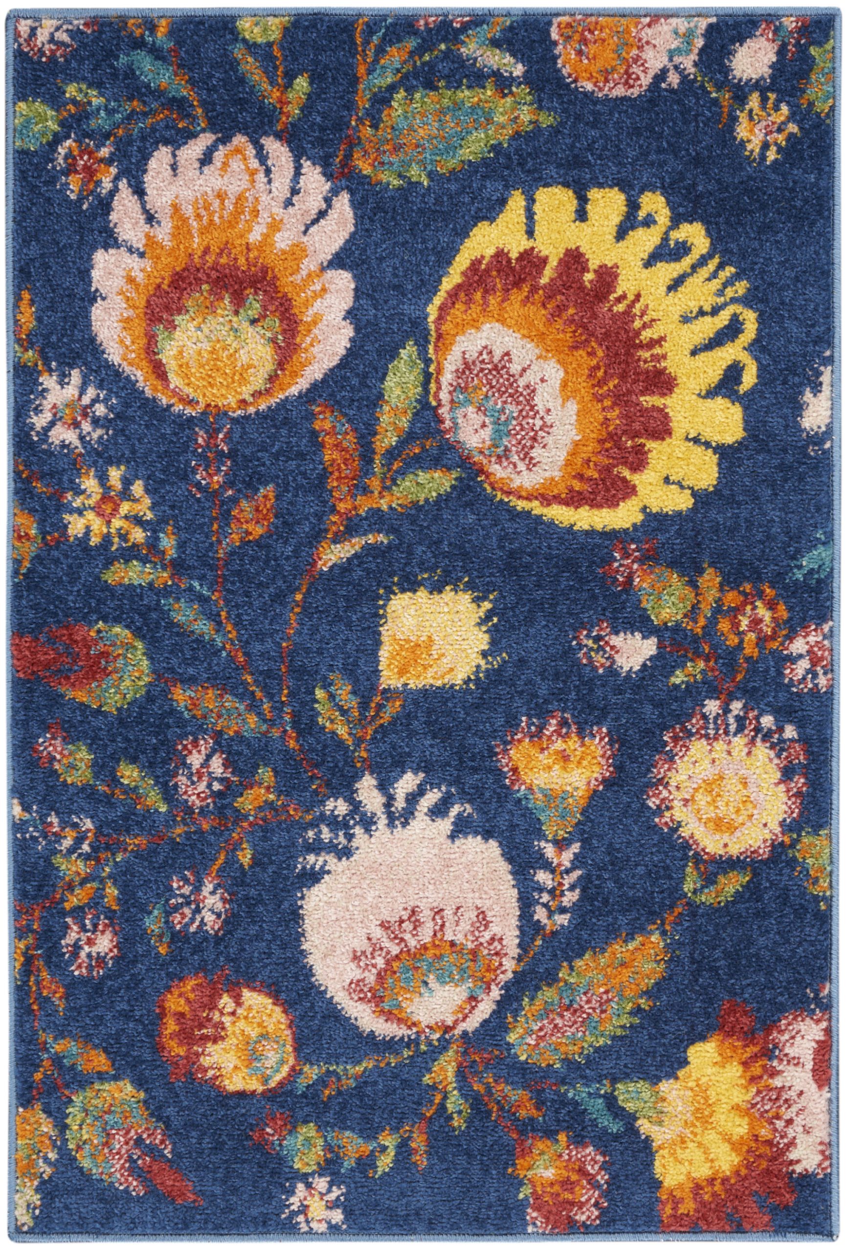 Nourison Allur ALR08 Navy Multicolor Area Rug - Image 2