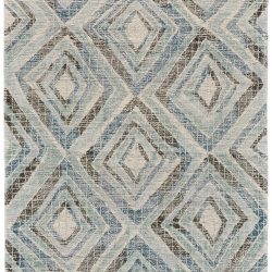 Feizy Arazad Geometric 8448F Teal Area Rug
