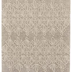Feizy Enzo Geometric 8735F Taupe Area Rug