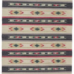 Alternative view of Feizy Bode Serape I0759 Black Area Rug