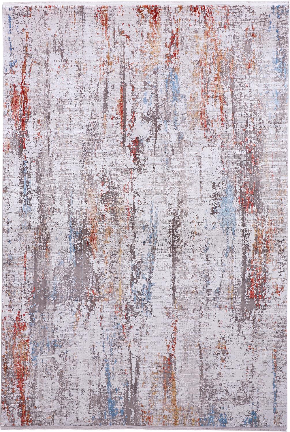 Feizy Cadiz Abstract 3903F Grey Area Rug - Image 2