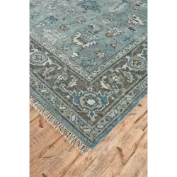 Alternative view of Feizy Ustad Ornamental 6109F Blue Area Rug