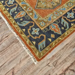 Alternative view of Feizy Ustad Ornamental 6111F Rust Area Rug
