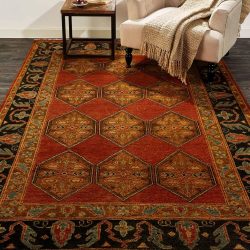 Feizy Ustad Ornamental 6111F Rust Area Rug