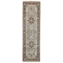 Alternative view of Feizy Ustad Medallion 6112F Grey Area Rug