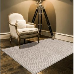 Feizy Saphir Zam Maze 3097F Taupe Area Rug