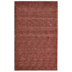 Alternative view of Feizy Luna Solid Color 8049F Rust Area Rug