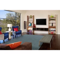 Feizy Luna Solid Color 8049F Blue Area Rug