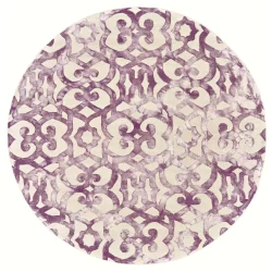 Feizy Lorrain Print 8564F Purple Area Rug