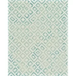 Alternative view of Feizy Lorrain Print 8572F Blue Area Rug