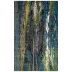 Feizy Brixton Print 3606F Teal Area Rug