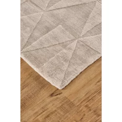 Alternative view of Feizy Gramercy Mosaic 6335F Taupe Area Rug