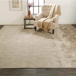 Feizy Gramercy Mosaic 6335F Taupe Area Rug