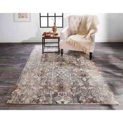 Feizy Fiona Distressed 3268F Grey Area Rug